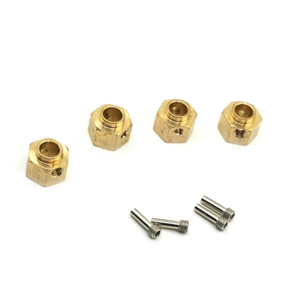 AXSPEED 5/8/9/10/11/12/15/20 mm schweres Messing 12 mm Radnaben Sechskant verlängerter Adapter für TRX-4 TRX-6 1/10 RC Crawler Autoteile – Detail 15