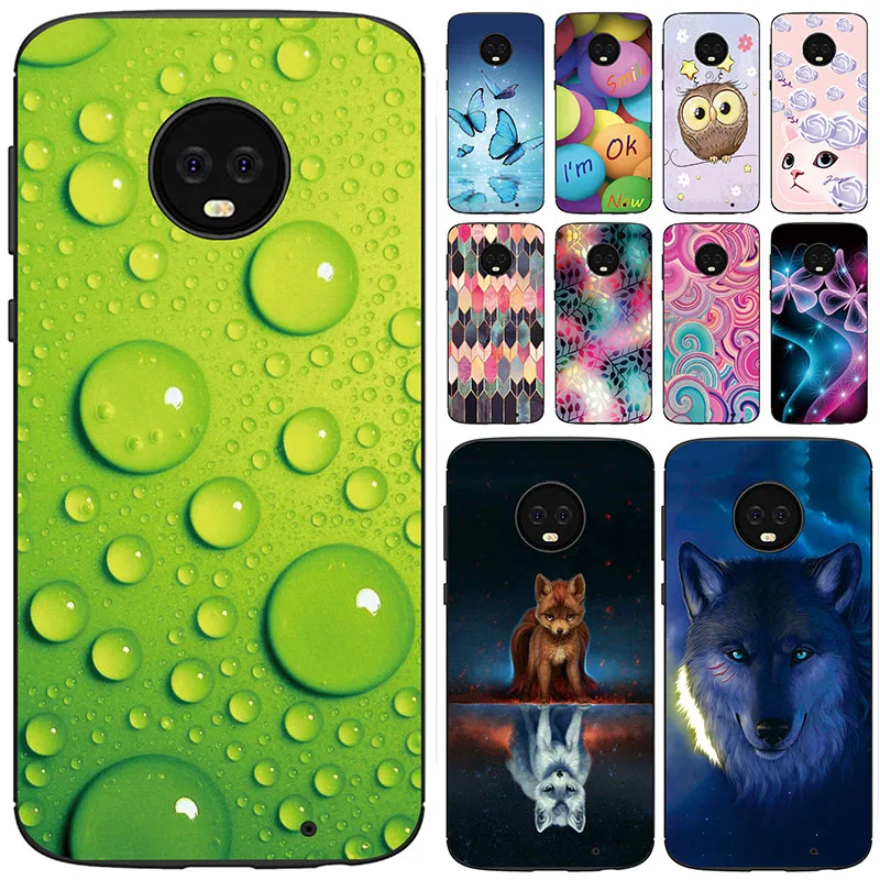 Case for Motorola Moto G6 Plus Cover Silicone Soft TPU Protective Phone Cases Coque