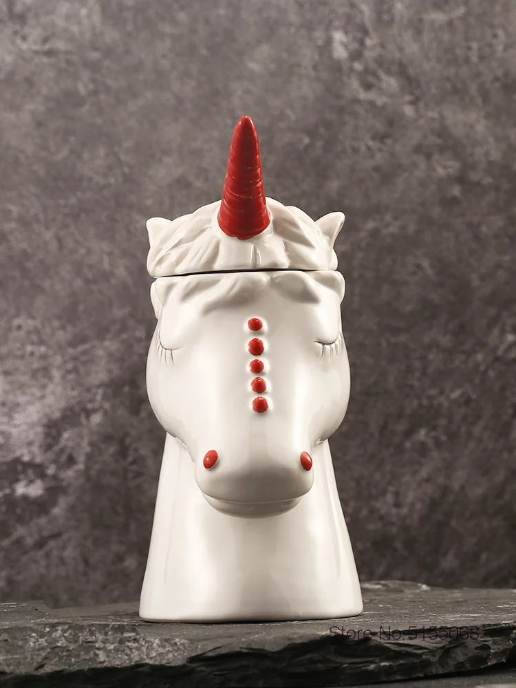 2021 Smile Horse TIKI Mug Hawaii Bar Molecular Cocktail Glass Specialty Drinks Restaurant Milkshake Dessert Cup Food Container