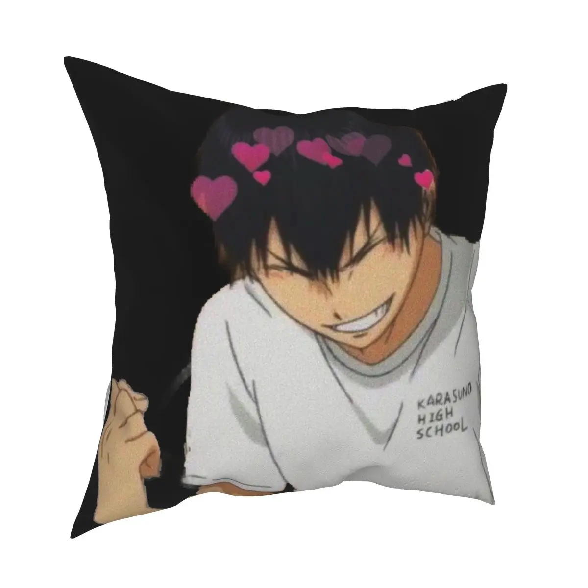 Kageyama Haikyuu Square Pillowcase Printed Zipper Decor Pillow Case Home Cushion Cover