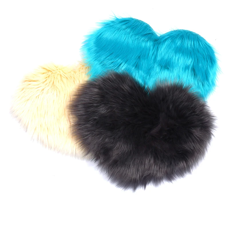 Round Love-Heart Hand Rest For Nail Pillow Nail Art Photo Background Artificial Wool Fluffy Stand For Nail Manicure Table Pads