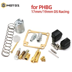 ZS MOTOS Carburetor Repair Gasket Kit For Dellorto PHBG 17mm 19mm DS Racing Repair Kit Float Needle Seat Spring Spare Parts