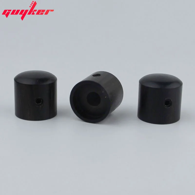 3 Pcs GUYKER Red /Black Brown Sandalwood Potentiometer Knob Inner Diameter 6MM for Guitar Bass Accessories