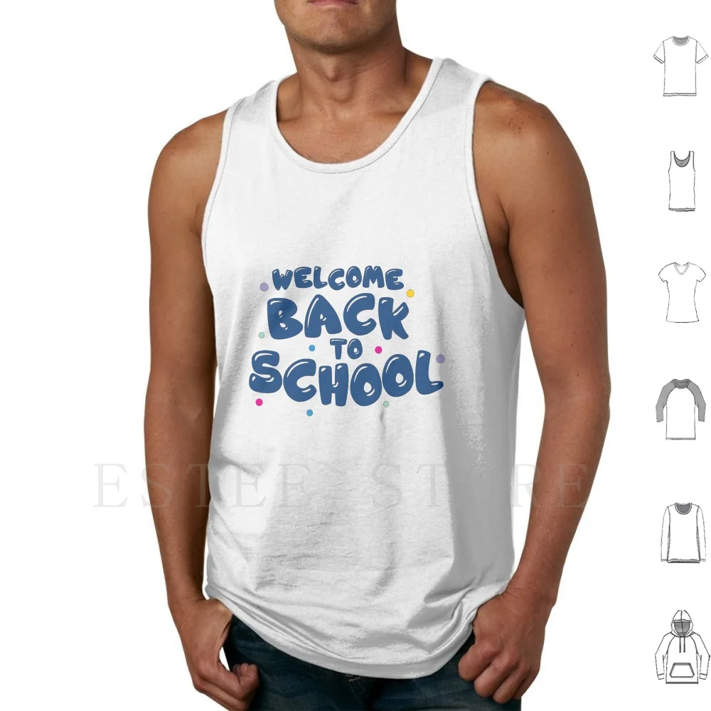 Bienvenido regreso a la escuela, regalo para profesores y estudiantes, camisetas sin mangas, chaleco sin mangas para volver a la escuela, Regreso a la escuela Svg