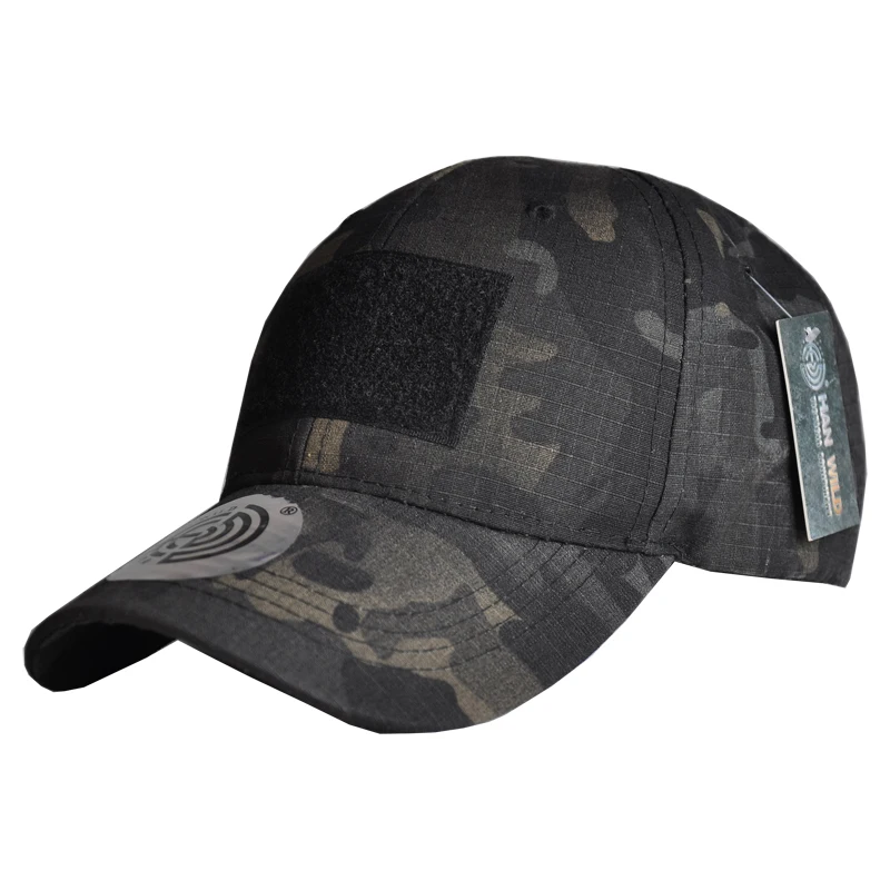 HAN WILD-Sombrero de camuflaje para hombre y mujer, gorra de béisbol para deportes al aire libre, caza, táctica, militar, bordado