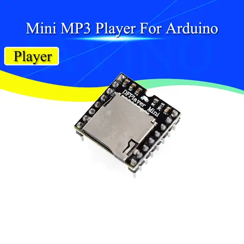 1-10Pcs DF Player Mini MP3 Player Module MP3 Voice Decode Board Supporting TF Card U-Disk IO/Serial Port/AD for arduino Diy Kit