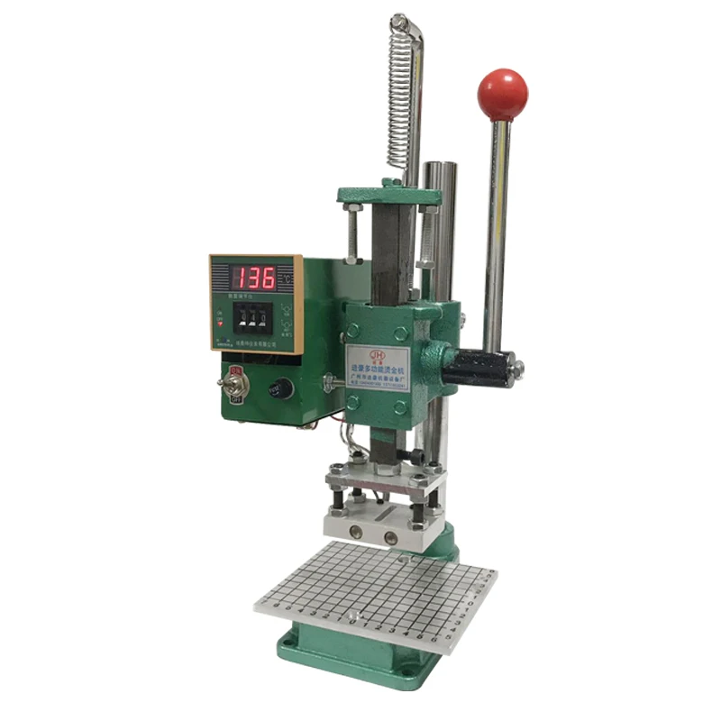 Manual Hot Stamping Machine 220V/110V Leather Logo Printing Machine Hot Press Hot Stamping Creasing Branding Machine