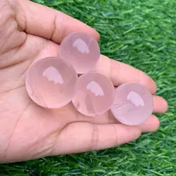 Natural Pink Rose Magic Quartz Crystal Healing Reiki Ball Sphere Decor 1pcs