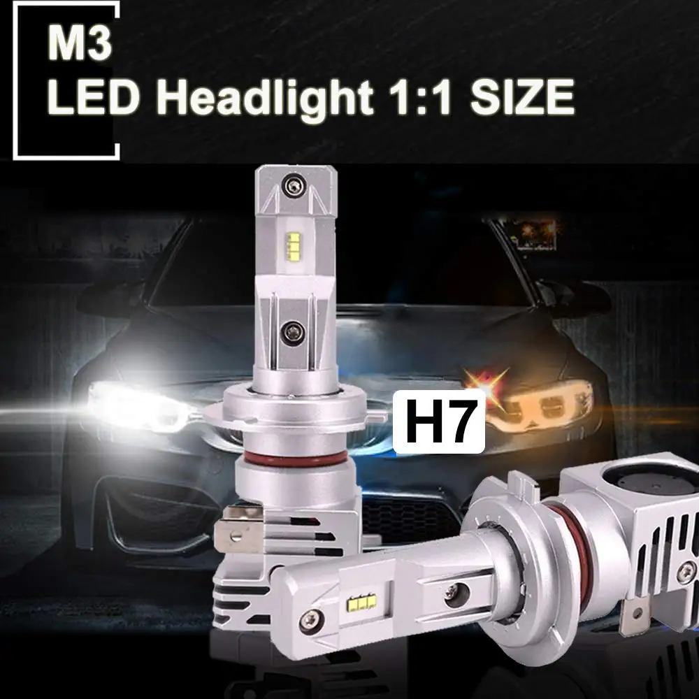 2Pcs Mini H4 H7 H11 Car Led Headlight 110W 15000LM 9005 9006 9012 H8 Hir2 Led Light Bulb Ampoules 6000K 12V Auto Lampadas