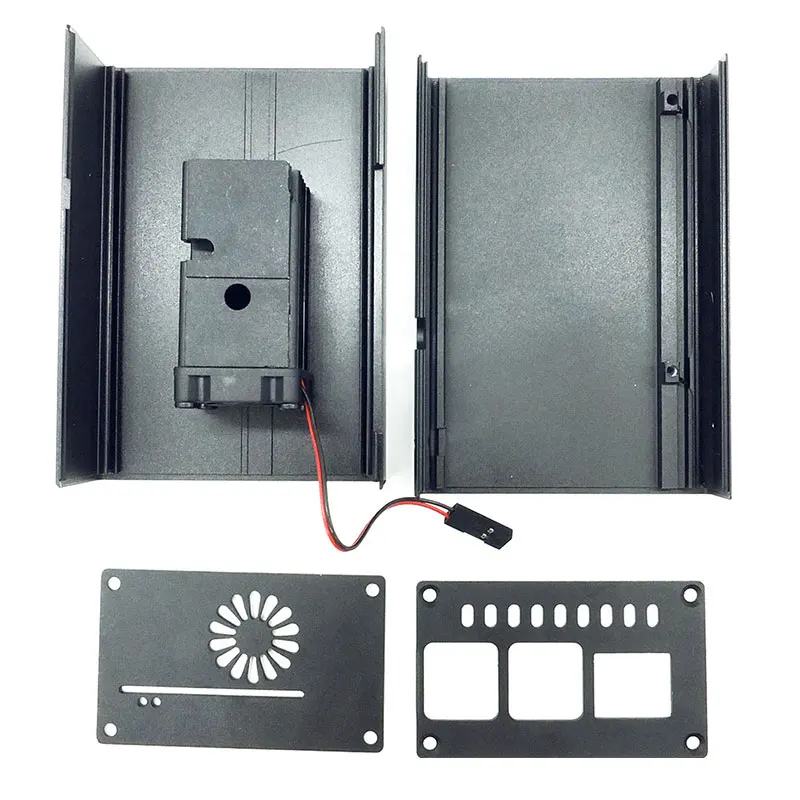 Raspberry Pi 4 Aluminium Fall Mini EIS Turm Kühlsystem mit 25mm Ruhige Lüfter + Kühlkörper Kit für raspberry Pi 4 modell B