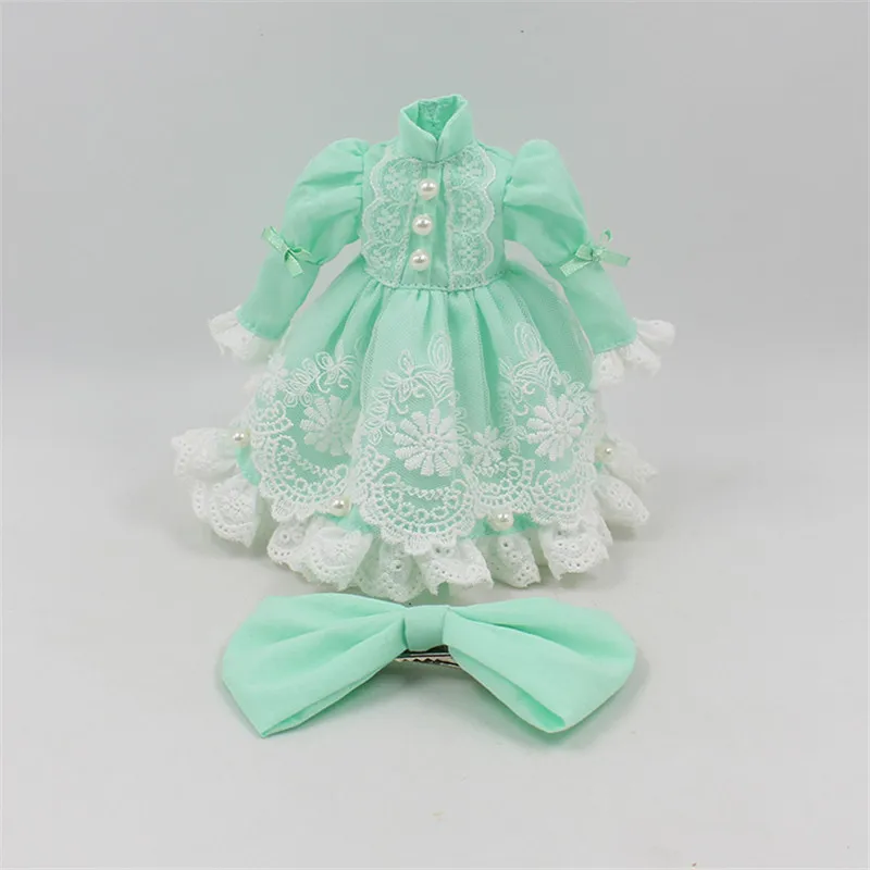 Robe de princesse de poupée Blyth avec mélamé, deux couleurs au choix pour la chaîne INT corps doux dressing BJD