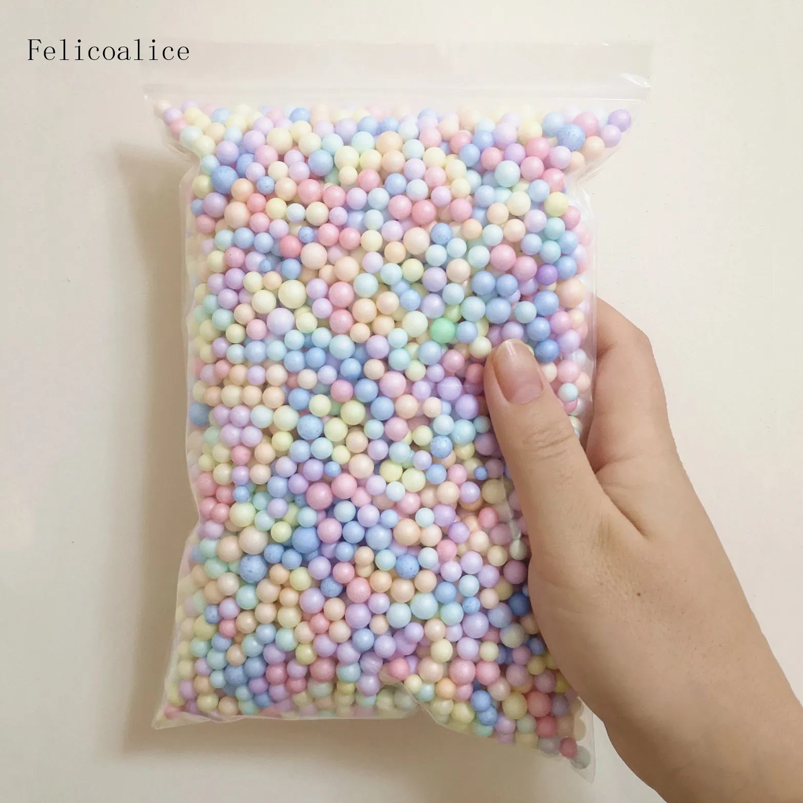 6-8Mm 4000Pcs Multi Kleur Schuim Ballen Mini Kralen Polystyreen Piepschuim Filler Bubble Bal Diy Bruiloft Kerst partij Decoratie