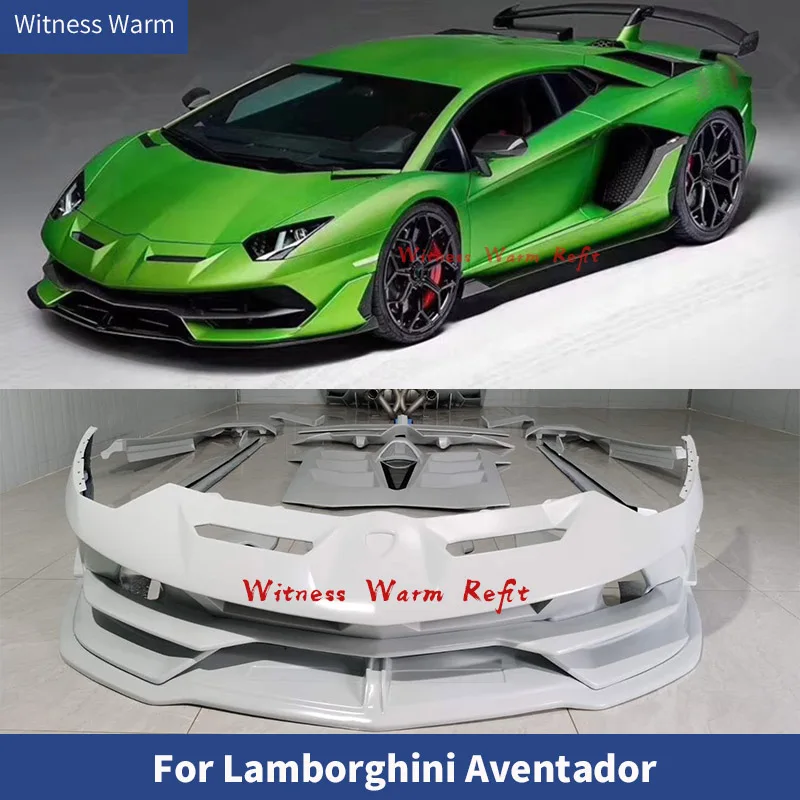 For Lamborghini Aventador LP700 LP720 LP740 LP750 Front Rear Bumper Rear Spoiler Side Skirts Hood exhaust Car Body Kit 11-19