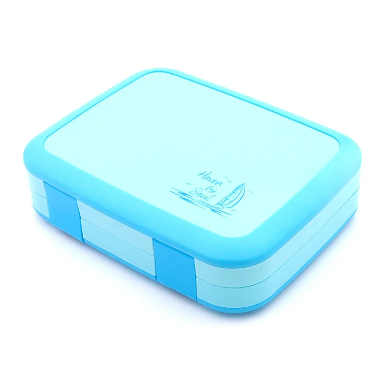 Microwave Lunch Box Portable Multiple Grids Bento Box for School Student Kids Children Dinnerware Food Storage Container