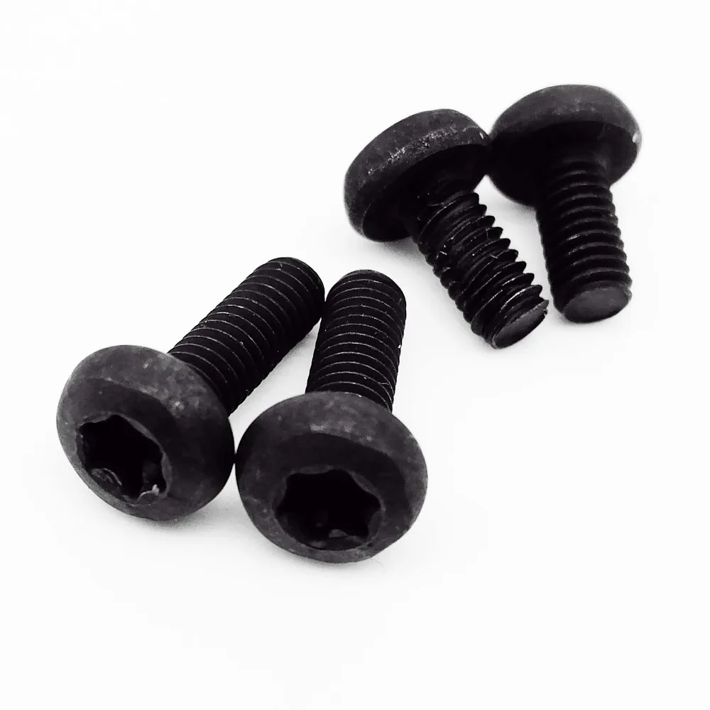 HZYUEGOU M1.6 M2 M2.5 M3 M4 Schwarze Schrauben aus Kohlenstoffstahl der Güteklasse 8.8 nach GB2672, Sechskant-Torx-Senkkopfschrauben, Sechskant-Rundkopfschrauben – Detail 9