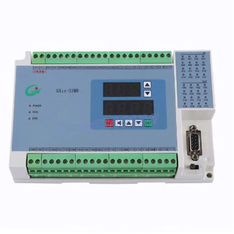 

FX1S GX1S 32MR digital display 16 input 16 relays output controller Analog quantity 4AD 2DA Analog plc RTC (real time clock)