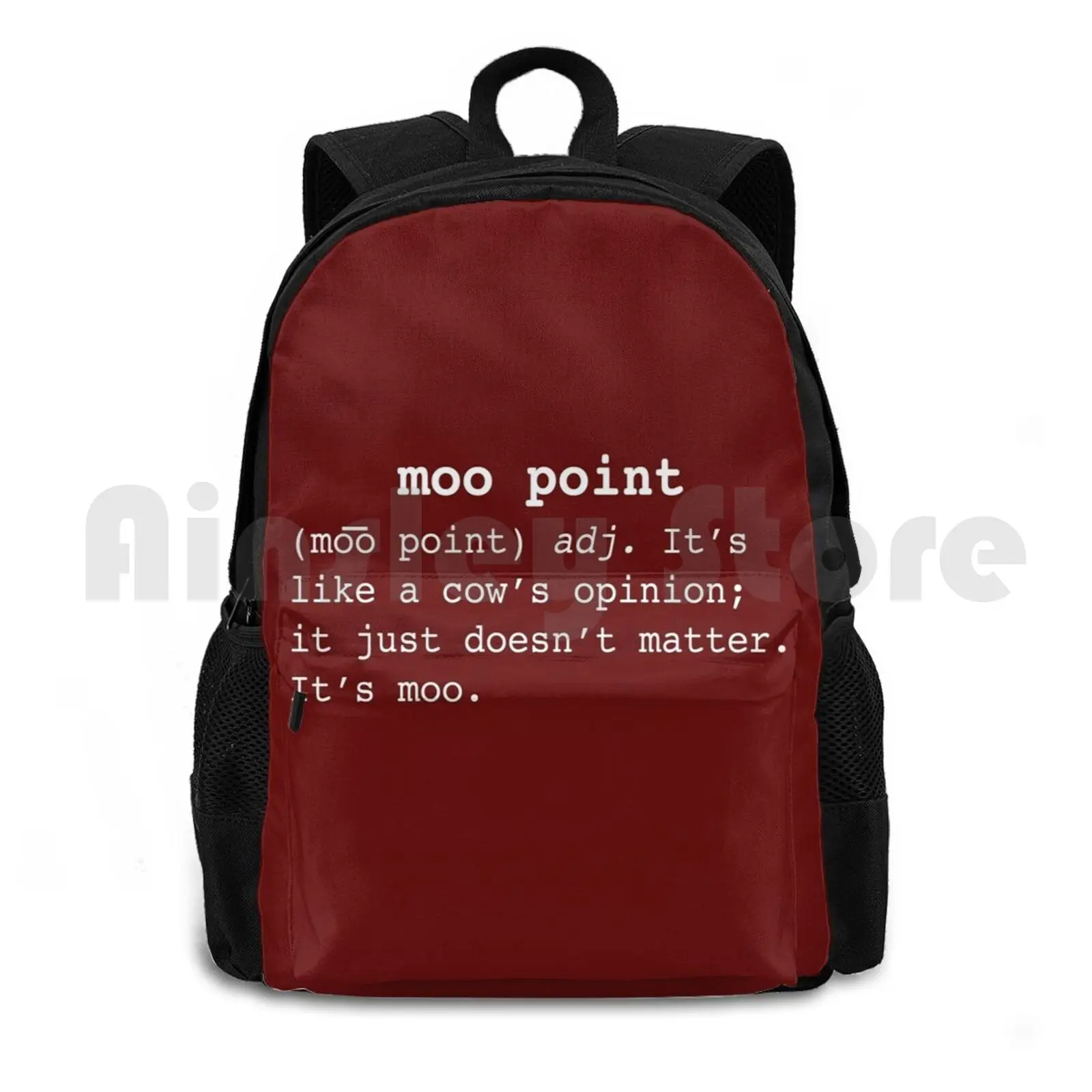 

Moo Point Outdoor Hiking Backpack Riding Climbing Sports Bag Show Friends Friends Quote Moo Point Moo Point Quote Funny Quote