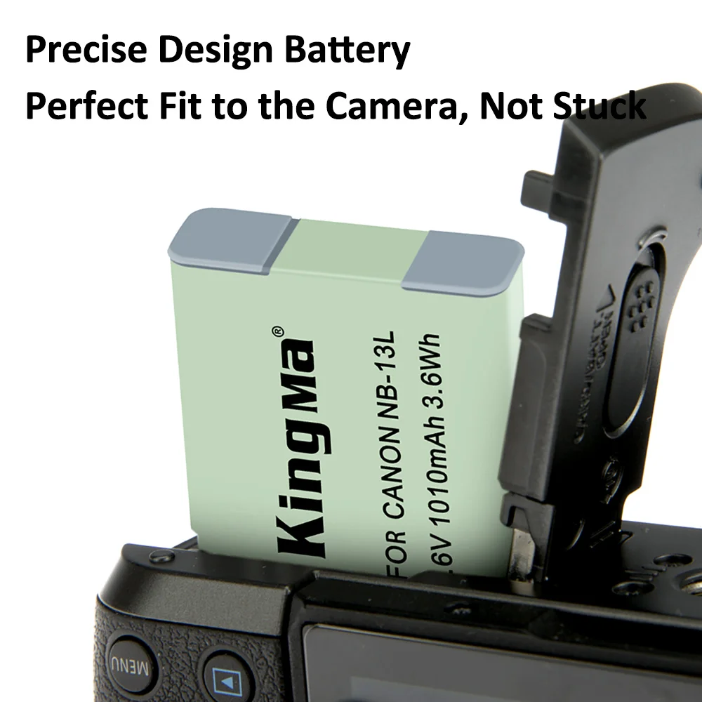 Kingma NB-13Lバッテリー用デュアルusb充電器キヤノンSX720HS SX620 SX730 G7X2 G7X3 G5X G9X G9X2 G1X3 G1マークiii NB13Lバッテリー
