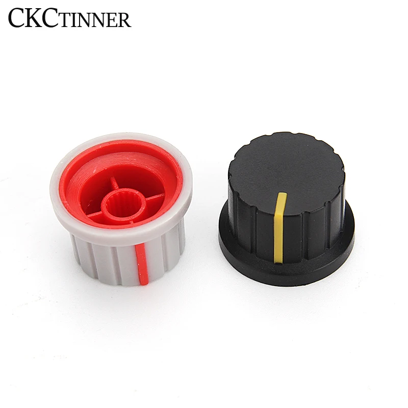 12 pcs 6mm knob plastic band indicating volume speaker adjustment constant pressure power amplifier knob cap