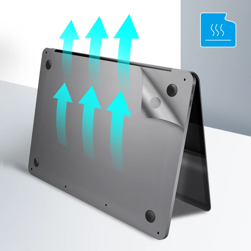Lention Full Body Sticker for 16-inch MacBook Pro A2141, Include Top + Bottom + Touchpad + Palm Rest Skin Full-Cover Protective