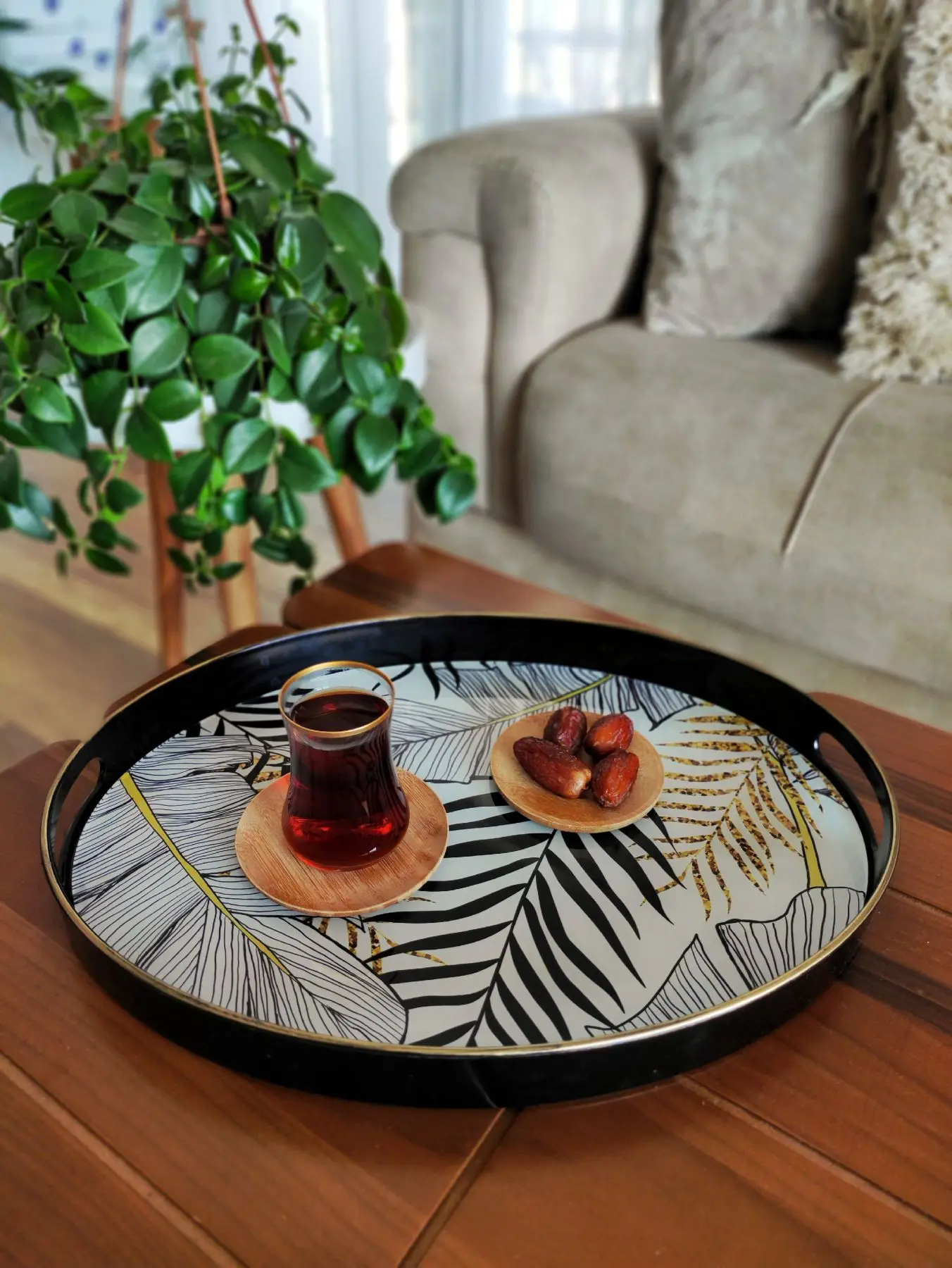 

DOLBOVI Oval, Glass-Based Big Presentation tray 30x42cm - Model 11 tray поднос plateau de service