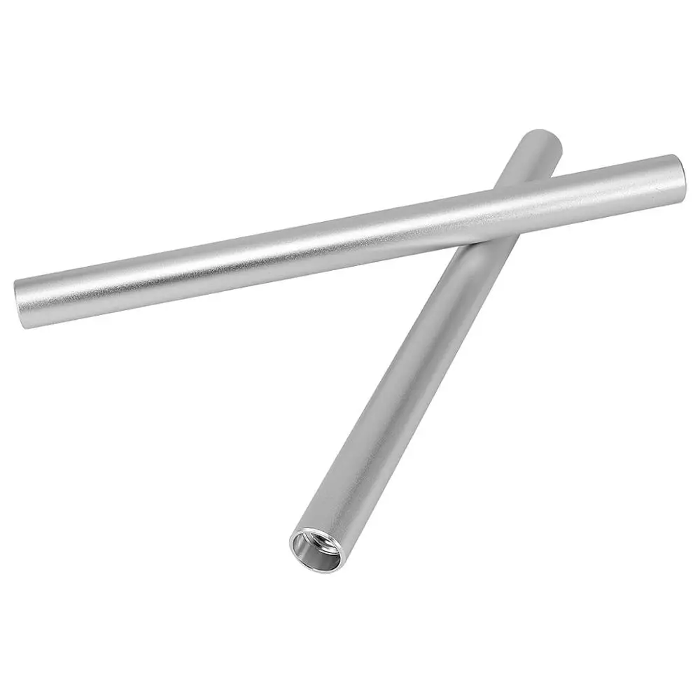 Стержень из алюминиевого сплава Haoge VA-PR20W, 20 см (7,9 дюйма), длинный, 15 мм, с резьбой M12, для опорной системы камеры, серебристый