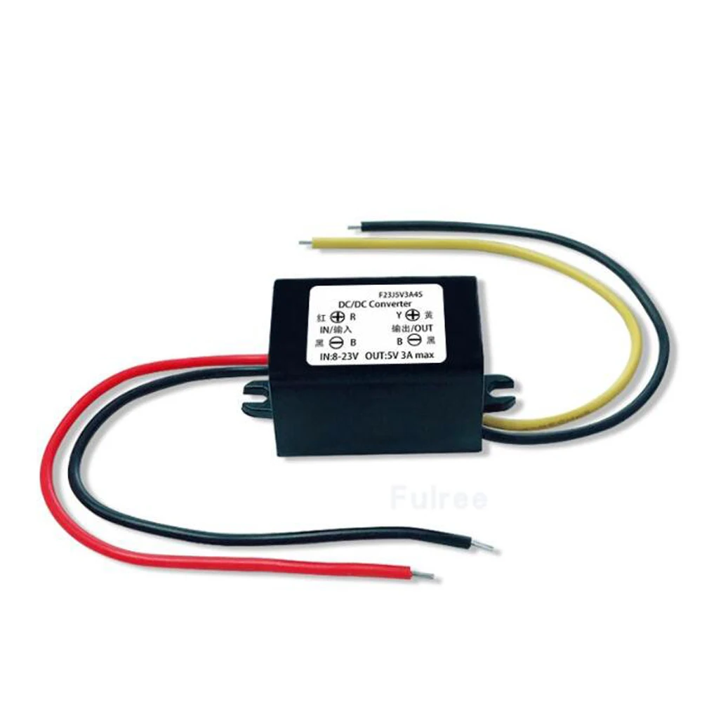 High Quallity Factory Price 12V To 5V Vehicle Power Converter 12V To 5V DC-DC Step Down Module 3A Converter