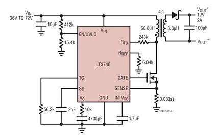 LT3748EMS LT3748IMS LT3748HMS LT3748MPMS LT3748 - 100V Isolated Flyback Controller