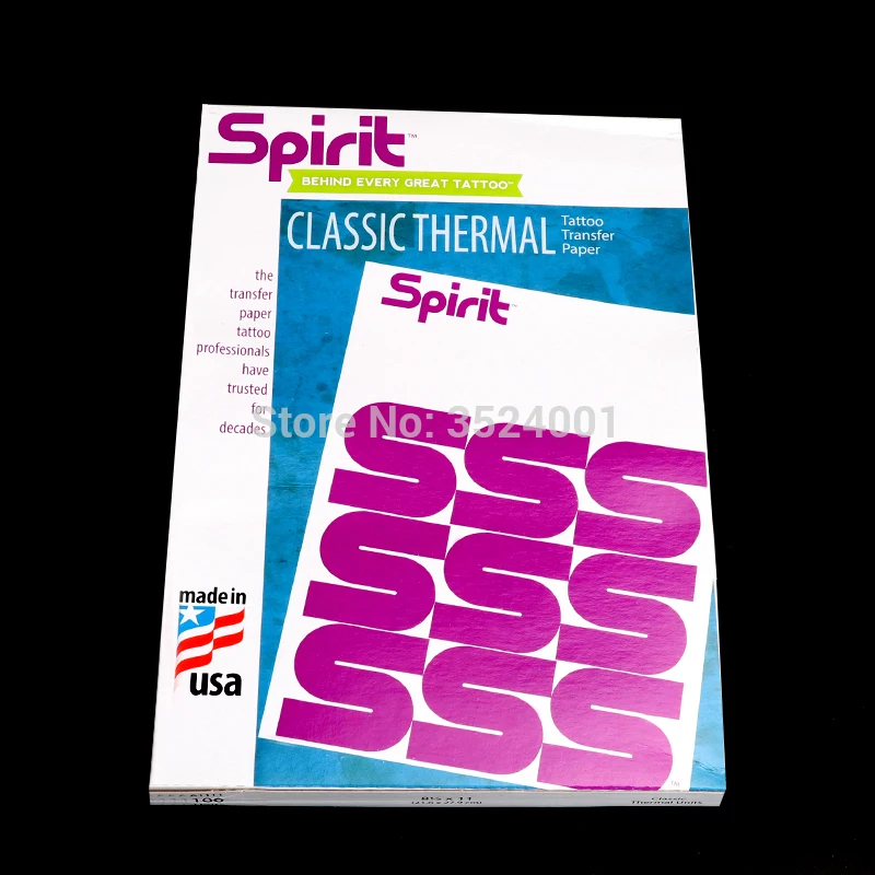 100 Pieces Of Reusable Advanced Imported Tattoo Transfer Paper A4 Hand Drawing With Clear Design