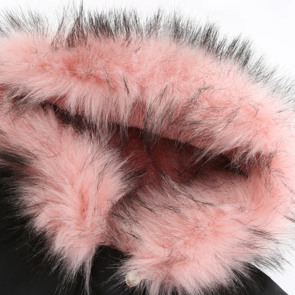 New Plus Size Winter Clothes Women's Hooded Faux Fur Jacket Thick Warm Plus Velvet Outwear 2024 Parkas Female Padded Coats