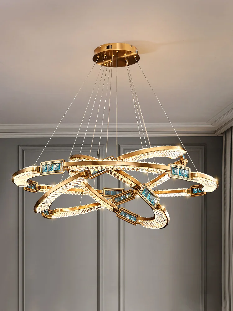 modern nordic crystal chandelier lampada led adequado para sala de estar quarto corredor cozinha teto novo k9 01