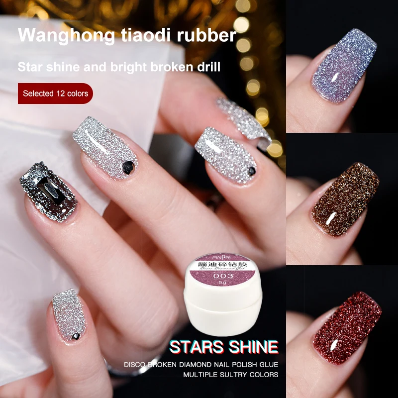 Mousserende Gel Nagellak Reflecterende Glitter Nagelgel Semi-Permanente Suiker Nagellak Nodig Basislaag Allemaal Voor Manicure