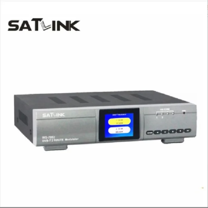 Satlink WS-7992 2เส้นทาง DVB-T Modulator AV HDMI สอง Router DM Modulator 7992DVB-T HD ดิจิตอล RF