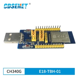 CDSENET-módulo USB serie E18, placa de prueba, CC2530, 2,4 GHz, ZigBee, UART, E18-MA1PA1-PCB, CE, E18-TBH-01