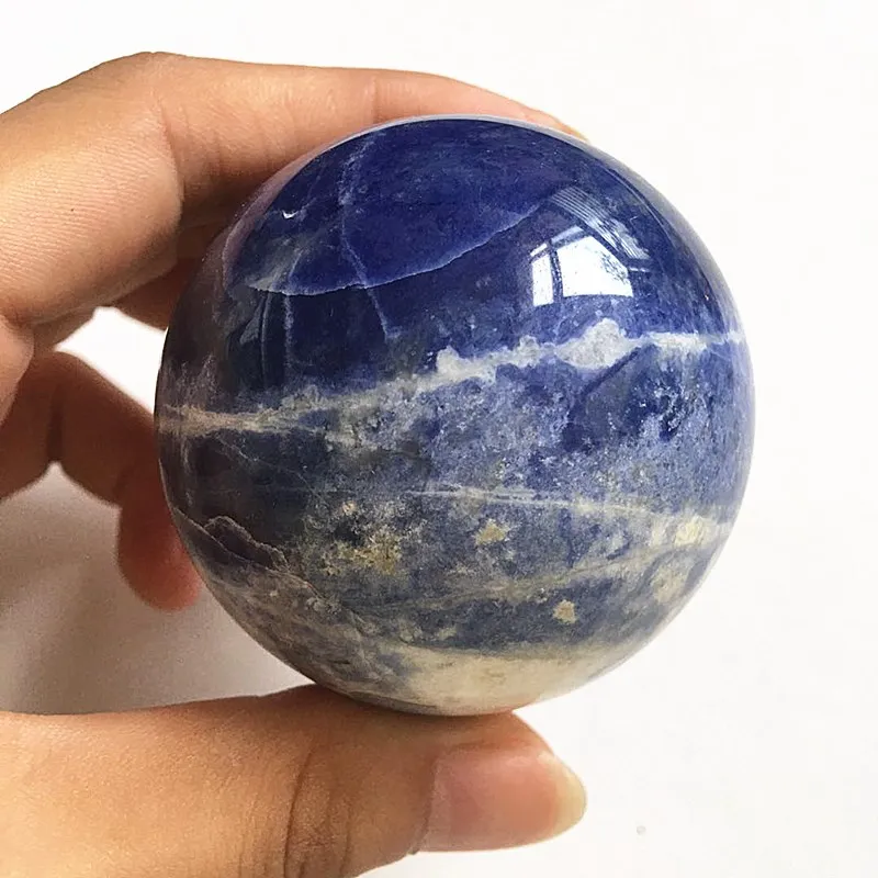 

Sodalite ball quartz crystal stone gemstones natural minerales home decor modern reiki healing meditation