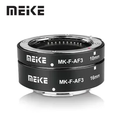 Meike-Tube d'extension Macro en métal, mise au point automatique, bague pour Sony E-Mount, Fuji X-Mount, figurine, 3 Mount, XT3 Count30, XT4, A7, A7III, A6000