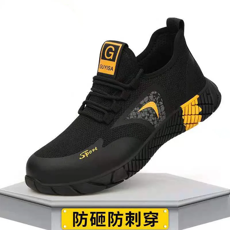 2022 Breathable Lightweight Man Work Shoes Non-Slip Anti-Piercing Brand Safety Shoes Man And Women Wteel Toe Work Shoes