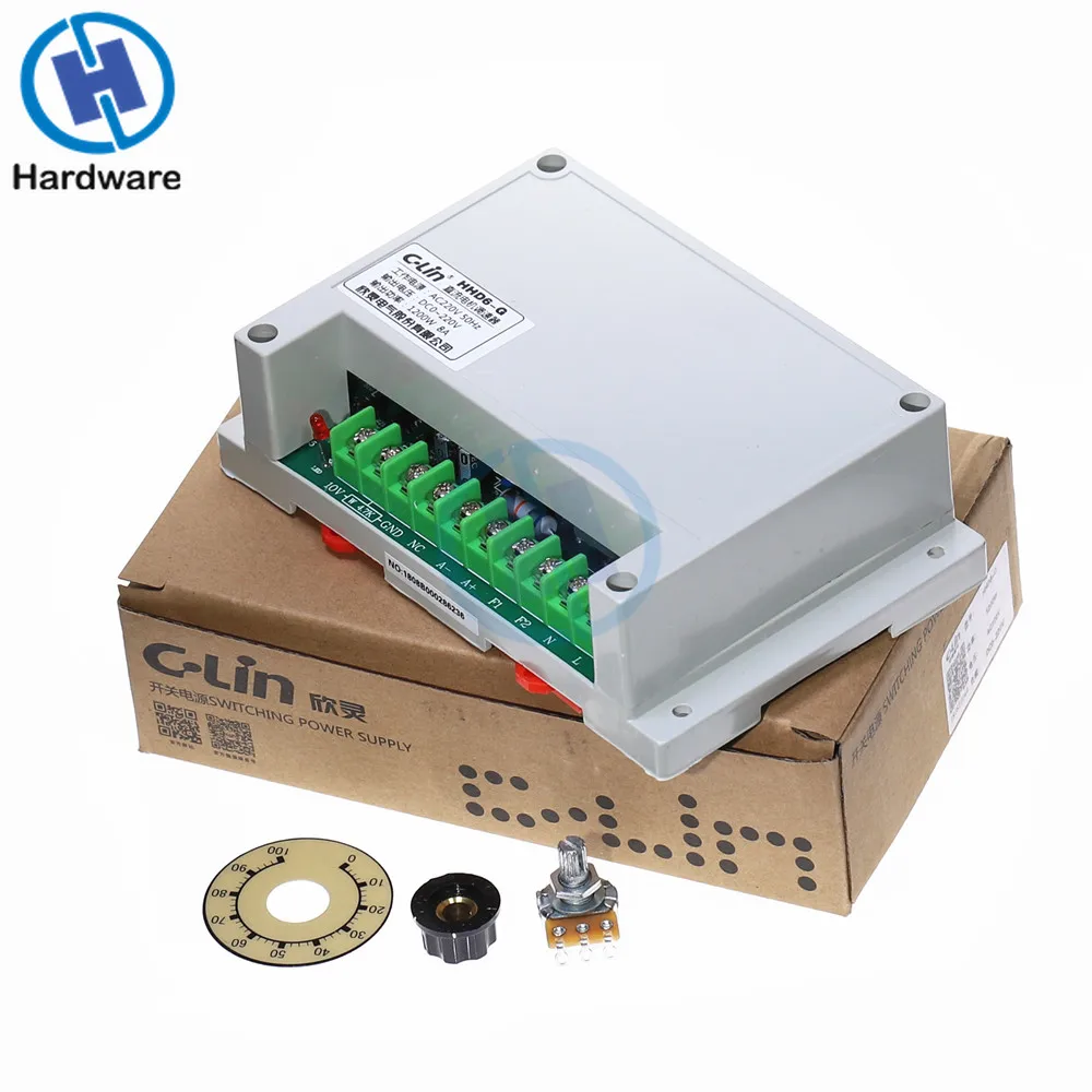 HHD6-G PWM Motor Speed Controller Input AC220V Output DC 0-220V 1200W -10~+65C Adjustable Electrical Supplies 145*90*41mm