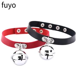 New Fashion Women Girls Harness Necklaces Bells Pendant Goth Choker Necklace Neck Collar Chocker Jewelry Gift