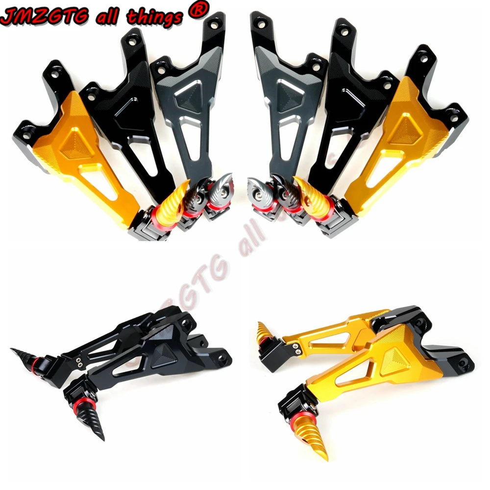 

Motorcycle CNC Rear Footrests Bracket Kit Foot Pegs Rests Assembly For BMW S1000RR 2009-2018 & S1000R 2010-2020