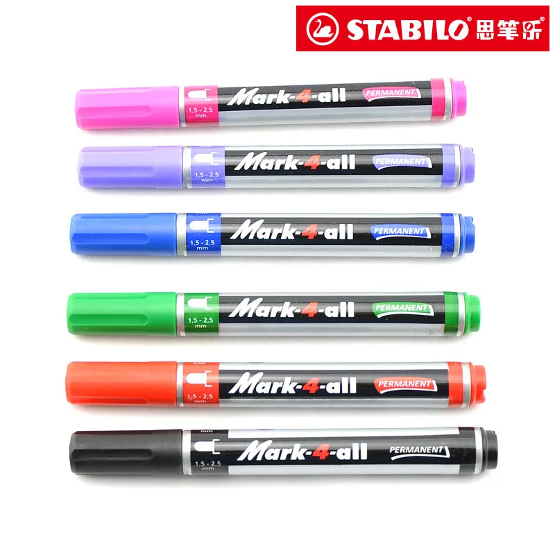 

1pc Germany Stabilo 651 Paint Marker Color Water-based Round tip Whiteboard Pen 1.5mm-2.5mm School Office Supplies