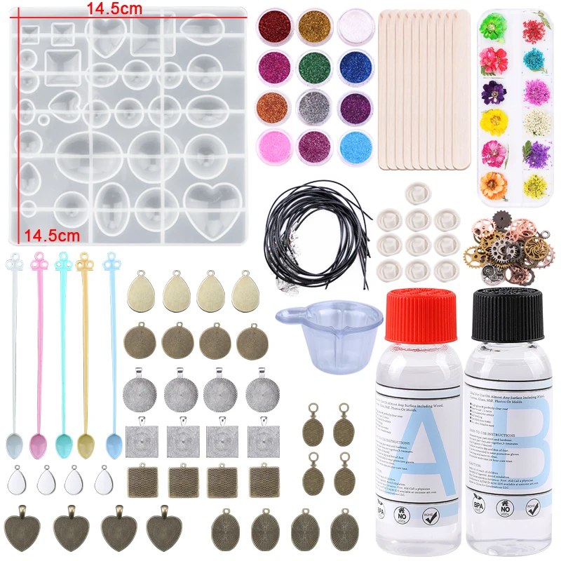 Kit de Moules en Résine Époxy Transparente QIAO 3