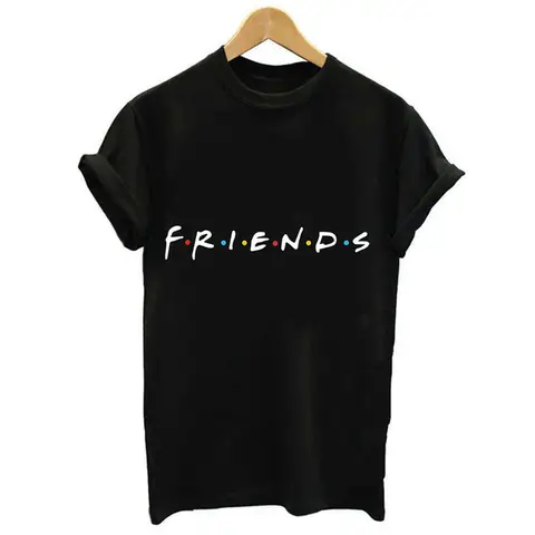 2024 Summer Tops Friends Tshirt Women Graphic Print T Shirt Femme Friends Tv Show T-Shirt Female Bff Tumblr Tops Tees