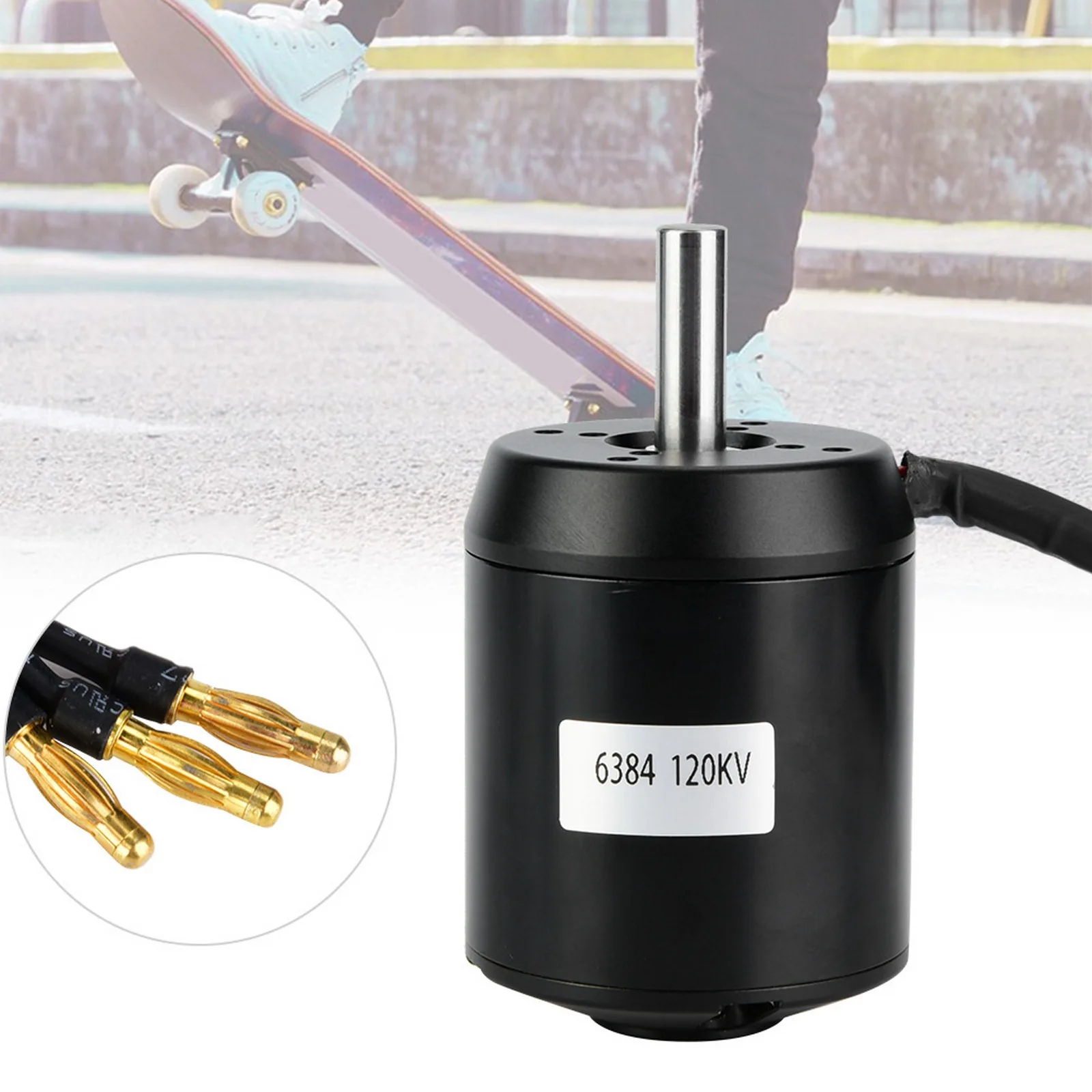 

6384 120KV 4600W BLDC Outrunner Brushless Sensored Motor For Electric Balancing Scooter Skateboard E-Scooter Replacement Parts