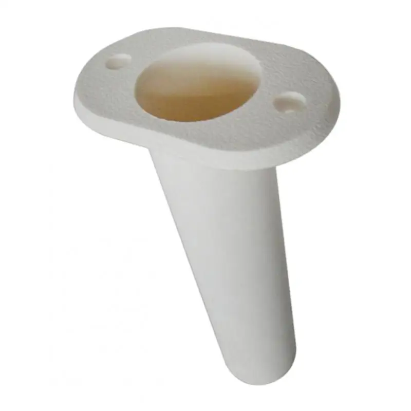 Marine Kayak Canoe Boat Plastic Nylon White Fishing Rod Holder 90°