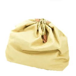 Japanese-style cotton drawstring bag storage  with inner bag