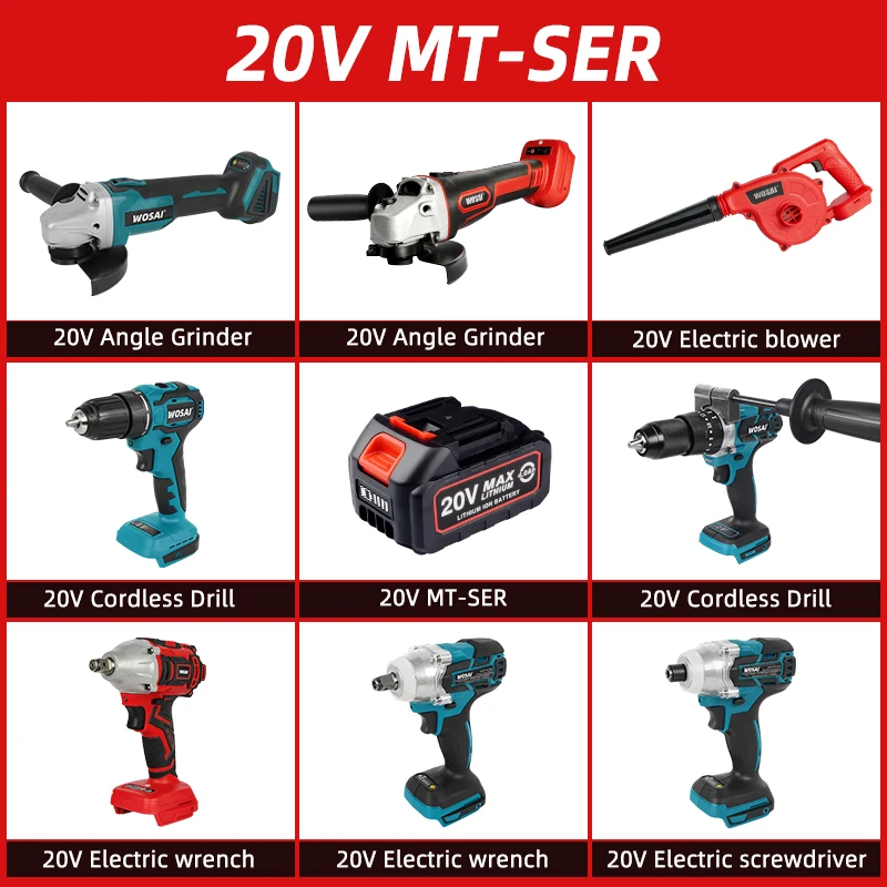 WOSAI MT Series Bareเครื่องมือไฟฟ้าสว่าน/ไขควง/Blower/Brushlessประแจไฟฟ้า/ค้อน/Chain Saw/18Vแบตเตอรี่Makita