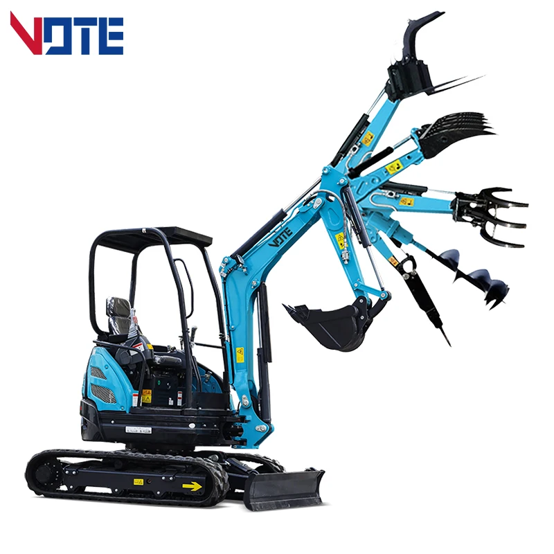 VTW-26s حفار صغير هيدروليكي شعار تخصيص 2 طن حفارة زاحفة الصانع للبيع