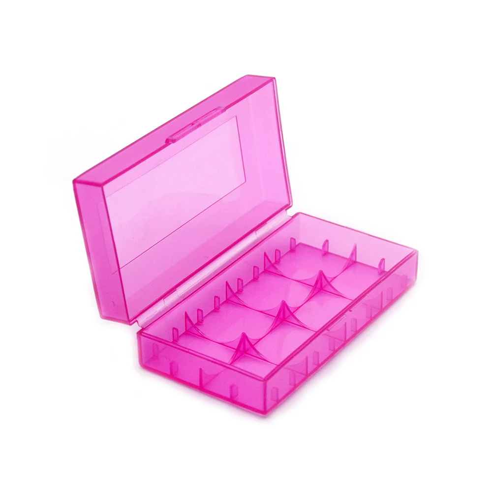 5 Color 18650 PVC Hard plastic battery storage 18650 16340 Battery Case Holder Box Hold 2pcs 18650/4pcs 16340 Batteries