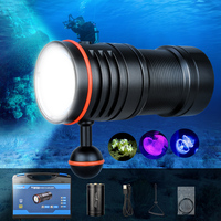 TrustFire DF50 6500 Lumens Video Diving Photoraphy Light Underwater 100m Dive Lighting High Bright LED Torch Flashlight